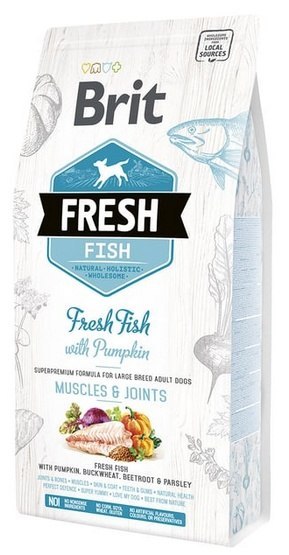 Brit Fresh Dog Adult Large Fish & Pumpkin 2,5kg [termin ważności: 28.02.2026]