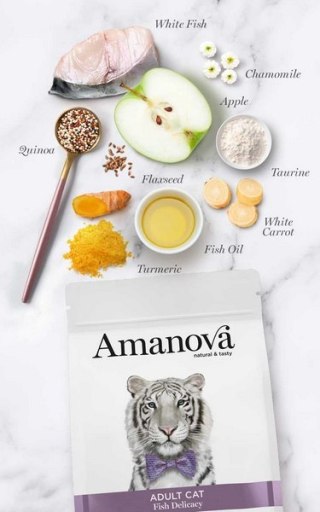 Amanova Cat Adult Fish Delicacy White Fish - biała ryba 6kg