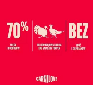 Carnilove Dog Turkey & Pheasant - indyk i bażant saszetka 300g