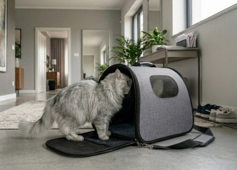 Zolux Nomad Torba transportowa S szara dla psa i kota