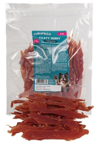 Chrup&Go Przysmak dla psa Filety Jerky z piersią kaczki 500g