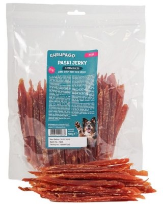 Chrup&Go Przysmak dla psa Paski Jerky z piersią kaczki 500g
