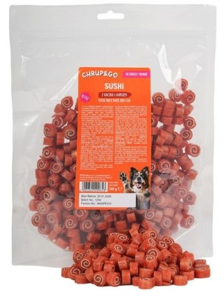 Chrup&Go Przysmak dla psa Sushi kaczka & dorsz 500g