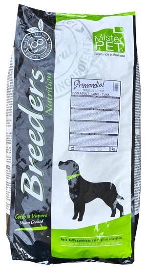 Primordial Breeders Dog Grain Free Adult Tuna & Lamb 20kg