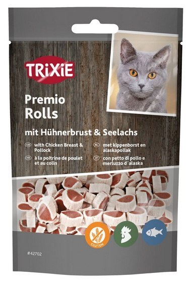Trixie Premio Fish Chicken Rolls - krążki z kurczakiem i łososiem [42702]