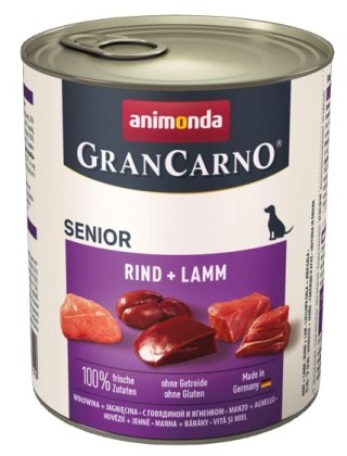 Animonda GranCarno Original Senior Rind Lamm Wołowina + Jagnięcina puszka 800g