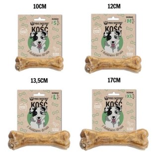 Paka Zwierzaka Kość z dodatkiem strusia L 13,5cm
